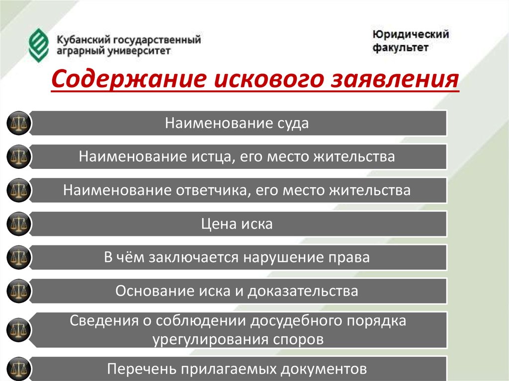 Порядок обращения в суд презентация