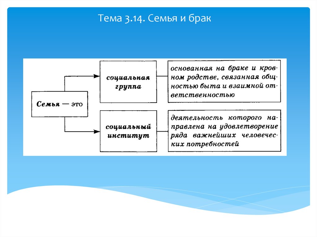 Понятие семья в юридическом плане