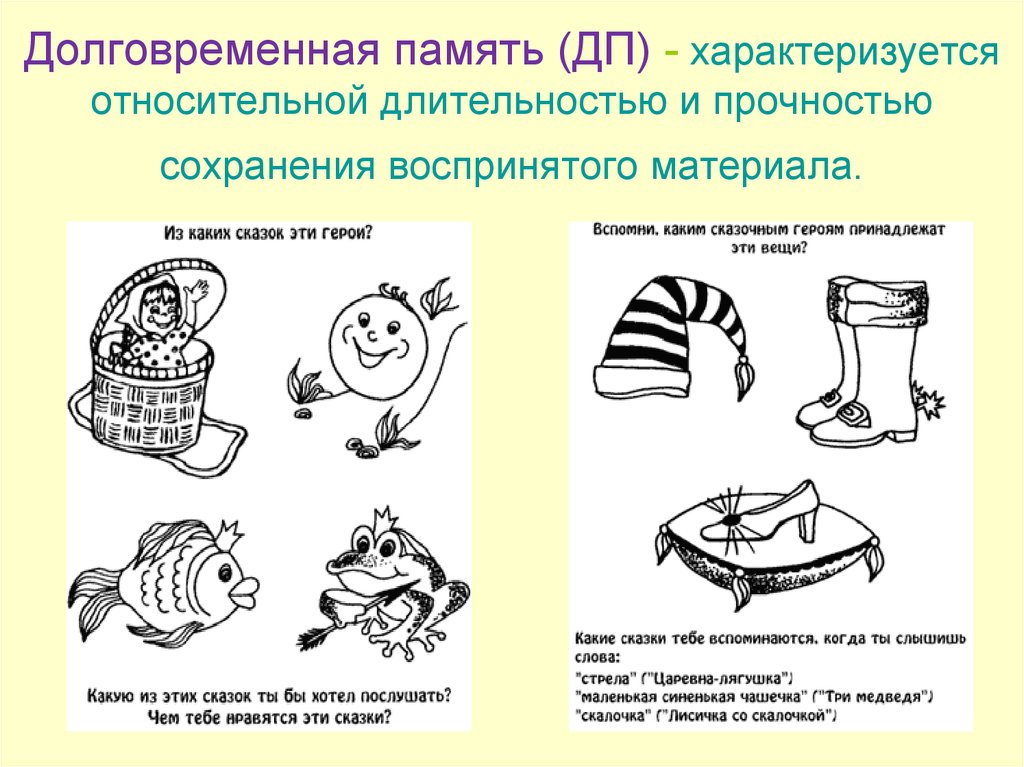 Картинки на долговременную память