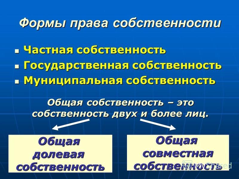 Частная собственность гк. Формы собственности. Право собственности презентация. Собственность и право собственности в гражданском праве.