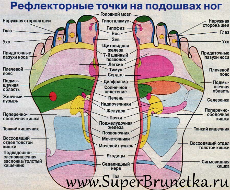 Массаж ног в картинках как делать