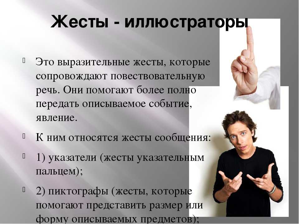 Этикет использования изобразительных жестов презентация