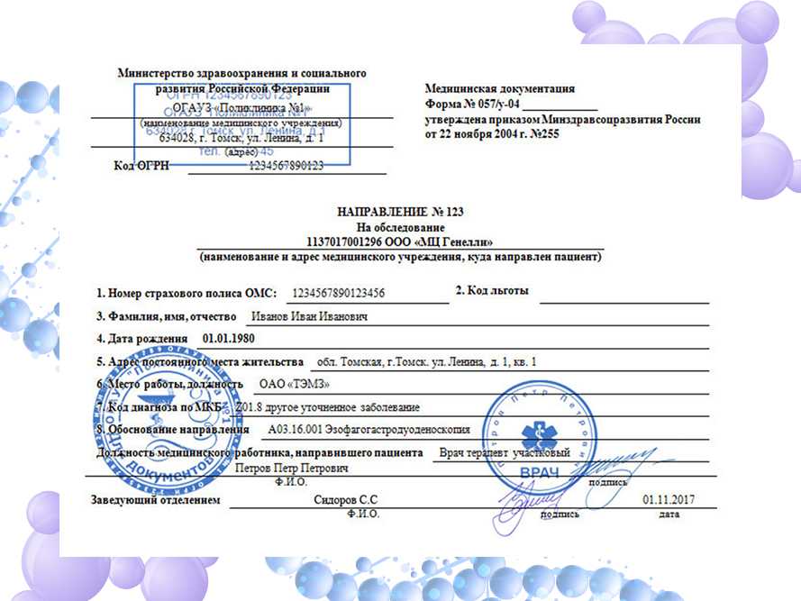 Карта оказания медицинской помощи форма 50