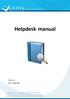 Helpdesk manual. Version: 1.1