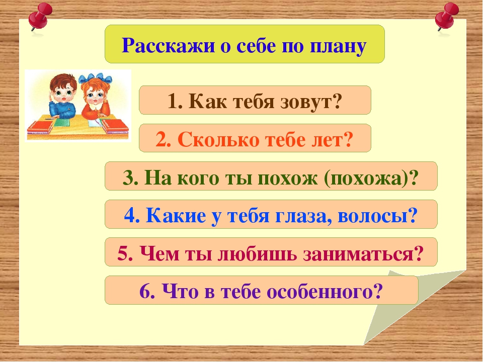 Проект рассказать о себе 1 класс