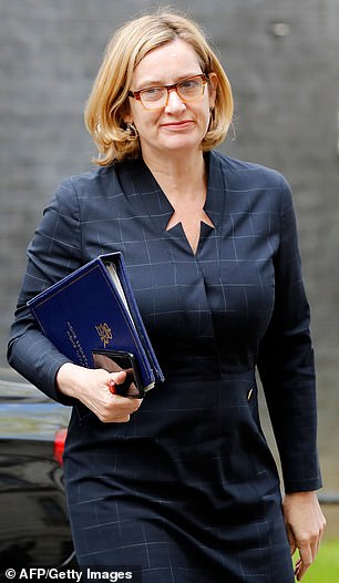 Rudd arriving at 10 Downing Street in April