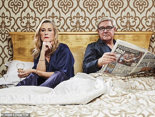 Steph (pictured left with Dom) advised the reader to have a conversation with her husband about the practical arrangements of ending their marriage (file image) 
