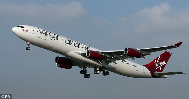 The Muslim man was escorted off the Virgin Atlantic plane from London to Atlanta (file image)