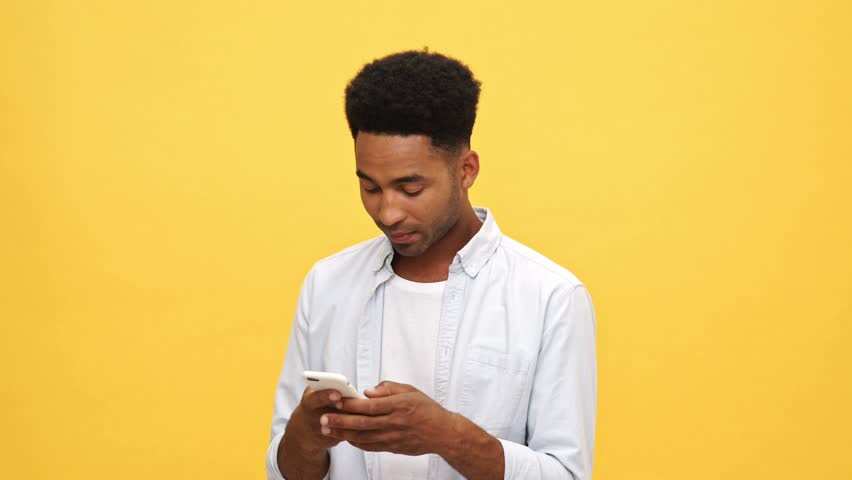 Man texting