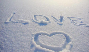 Признание в любви на снегу