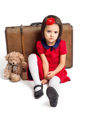 Child packed for visitation but refuses to go